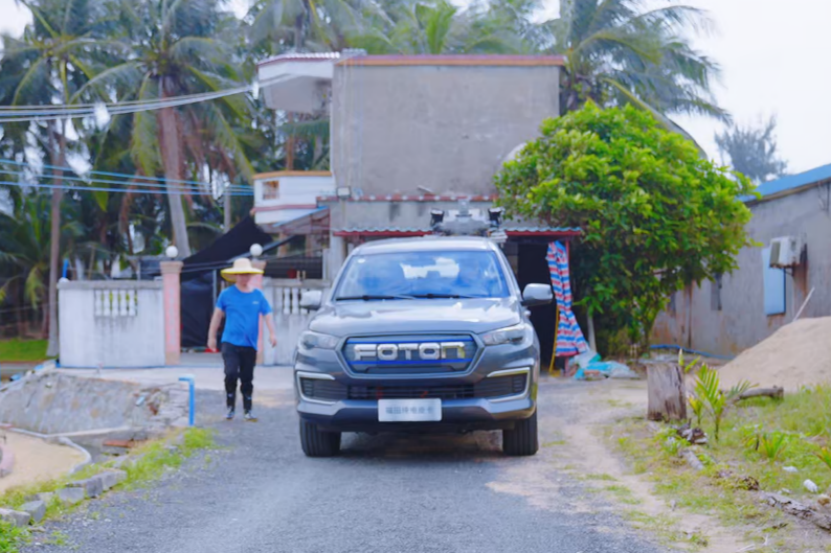 双能守护！福田大将军EV成鱼塘胡老板的“供电+运货”省心伙伴